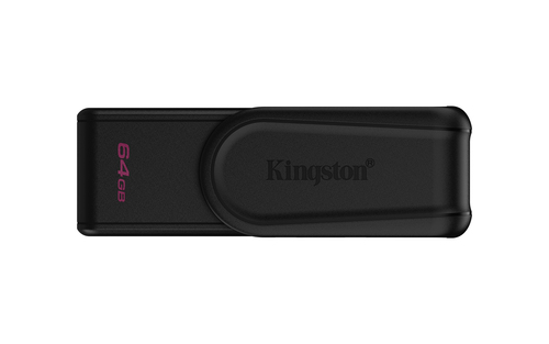 USB накопитель Kingston - DataTraveler Exodia S, USB Type A (USB 3.2 Gen 1), 64 ГБ, цвет чёрный, DTXS/64GB
