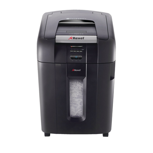 2103500EUA Шредер Rexel  Auto+ 600X (секр.P-4)/фрагменты/600лист./80лтр./скрепки/скобы/пл.карты/CD