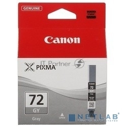 Картридж струйный PGI-72GY (6409B001), для Canon PRO-10 серый, 165стр.