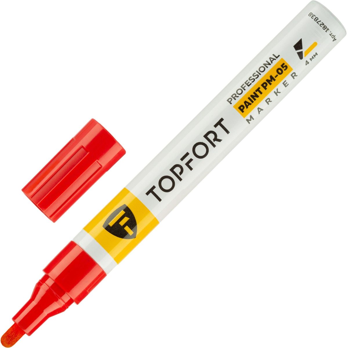 Маркер лаковый Topfort Paint (4мм, красный) (1827838), 144шт.