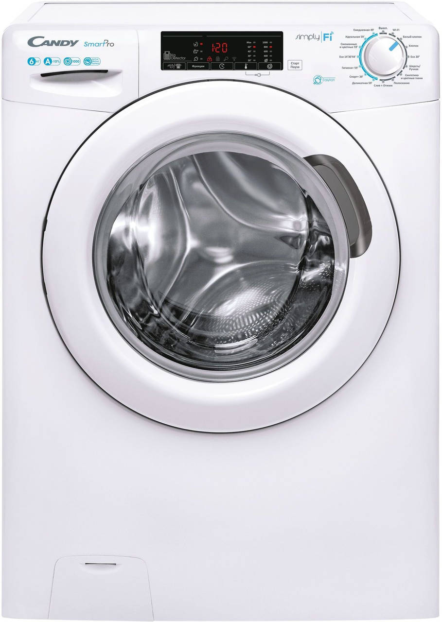 Стиральная машина Candy Smart Pro CSO34 106T1/2-07 класс: A загр.фронтальная макс.:6кг белый