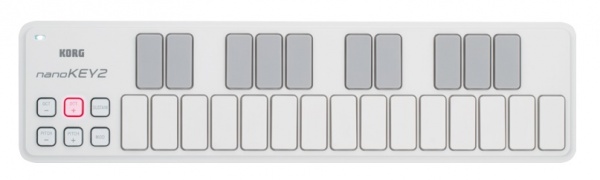 Портативный USB-MIDI-контроллер, 25 кл. цвет белый KORG NANOKEY2-WH