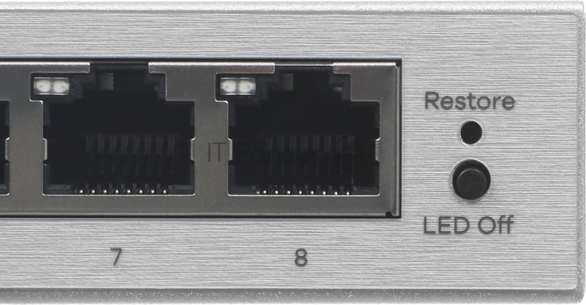 Коммутатор ZYXEL GS1200-8HPV3-EU0101F, 8×1 Гбит/с, 4×PoE+, 68 Вт, управляемый