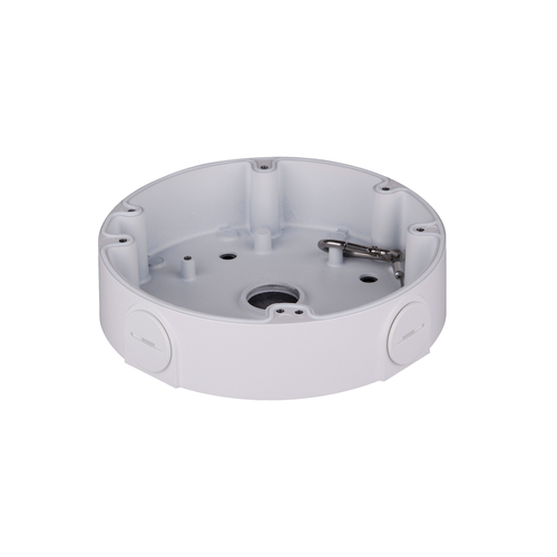 DAHUA DH-PFA138 Монтажная коробка, алюминий, влагозащита, для купольных видеокамер, 2 кабельных ввода, страховочный трос с карабином