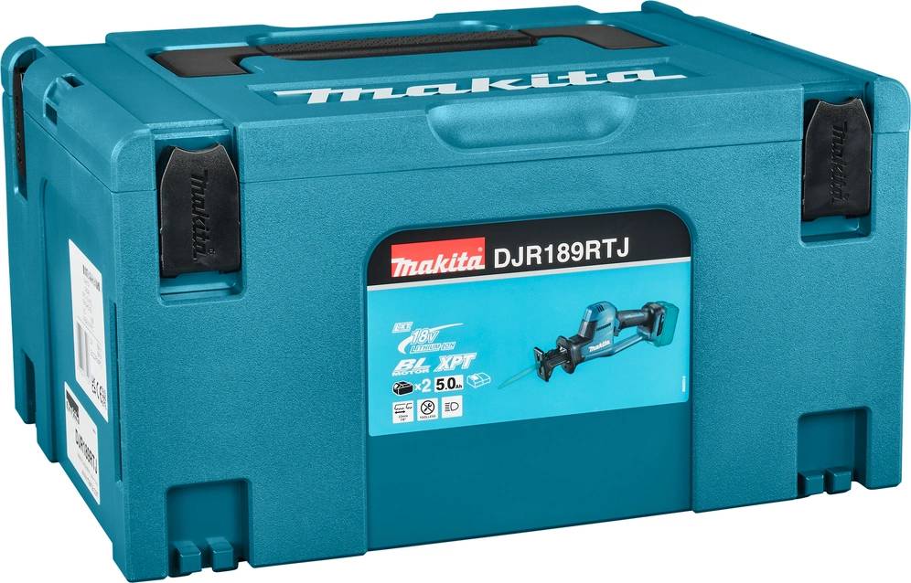MAKITA Сабельная пила DJR189RTJ аккум. 3100ход/мин ДА