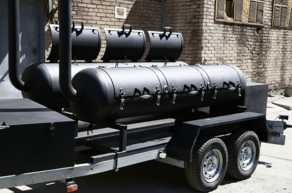 Коптильня ЖАРУШКА Grill Smoker BBQ на прицепе