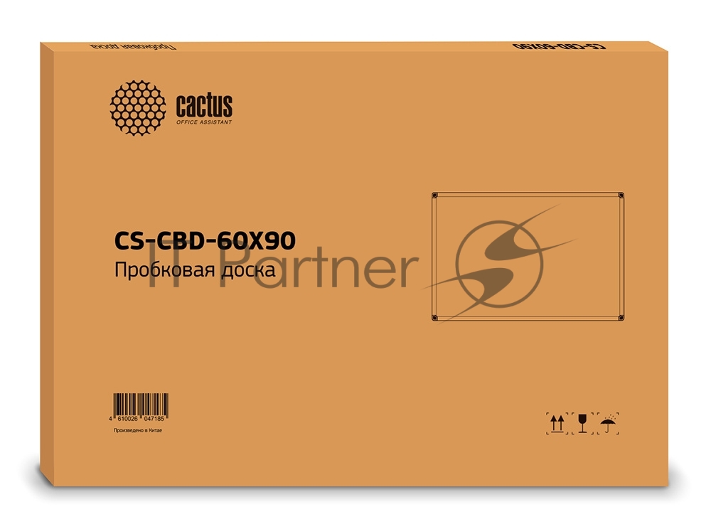 Демонстрационная доска Cactus CS-CBD-60X90 пробковая 60x90 см, алюминиевая рама