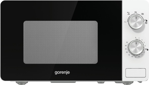 Gorenje Микроволновая печь Gorenje MO20E1W (Essential / 20 л, 800 Вт, переключатели поворотный механизм, белый/черный)
