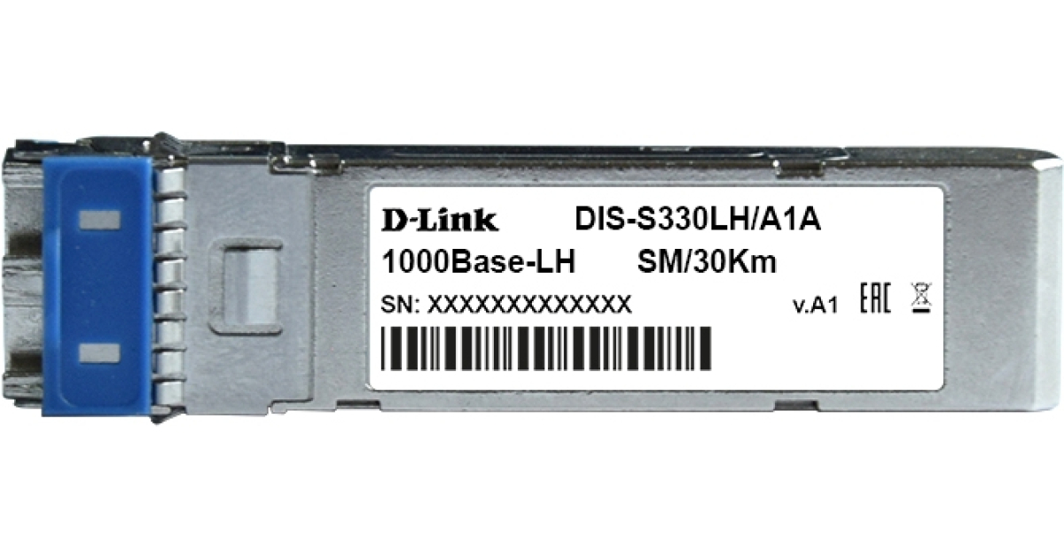 Трансивер D-Link - DEM-310GT, SFP, 1000Base-LX, Duplex LC, Одномодовый, wavelength TX-1310 нм / RX-1310 нм, до 10Км, full-duplex, DEM-310GT