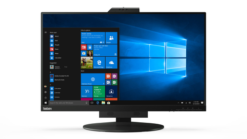 Монитор 27" Lenovo ThinkCentre Tiny-In-One 27 (11JHRAT1UK) IPS 2560x1440, 60 Гц, 4 мс, 16:9, 350 кд/м², HDMI, DisplayPort, USB-хаб, встроенные динамики, веб-камера, микрофон, Flicker Free, Low Blue Light, регулировка по высоте, поворот на 90 градусов, черный