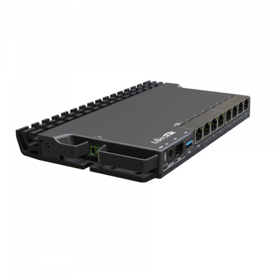 MikroTik RB5009UG+S+IN, 4xCPU 350-1400 (auto) MHz, 1GB RAM, 1GB NAND, 7x10/100/1000 Ethernet RJ45, 1x2,5 Gbit/s Ethernet RJ45, 1xSFP+, 1xUSB 3.0