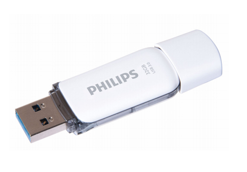 Флеш накопитель 32Gb USB 3.0 PHILIPS Snow Edition 3.0, белый (FM32FD75B/97)