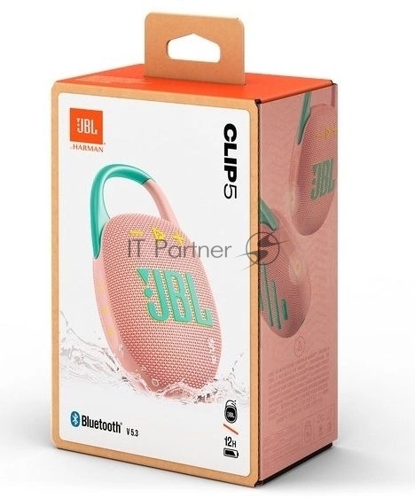 Портативная акустика JBL CLIP 5, розовый