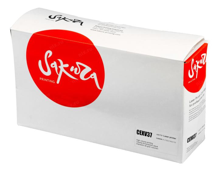 SACEXV37 Тонер-туба SAKURA CEXV37 для Canon iR-1730/ 1740/ 1750, черный, 15  100  к.