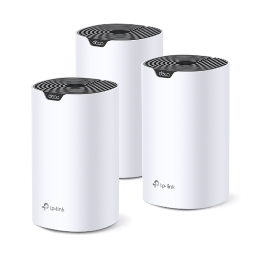 Беспроводной маршрутизатор TP-Link - Deco S7, 2.4/5 ГГц, 1300Мб/с, IEEE 802.11 a/b/g/n/ac, 2x RJ-45, 1 Гб/с, Mesh (3-pack), Белый, Deco S7(3-pack)