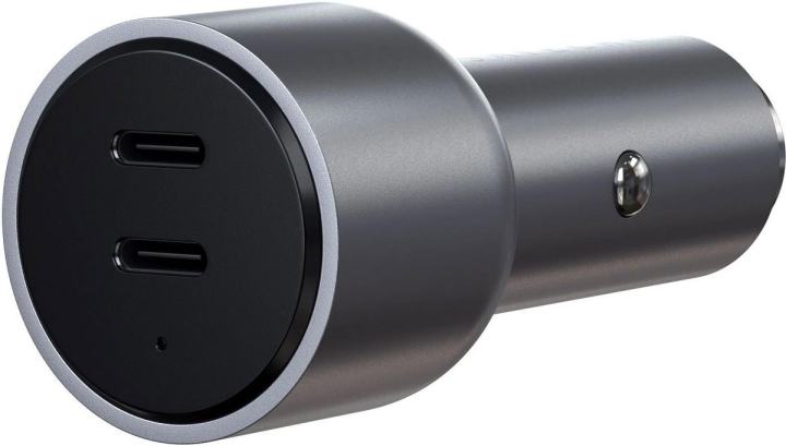 Satechi ST-U2C40CCM Автомобильное зарядное устройство Satechi 40W Dual USB-C Car Charger.  Цвет: Серый космос