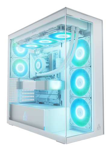 Корпус для ПК Arctic - Xtender, 6х2.5", 2х3.5", 2xUSB3.1, Midi Tower, без БП, цвет белый, ACPCC00014A