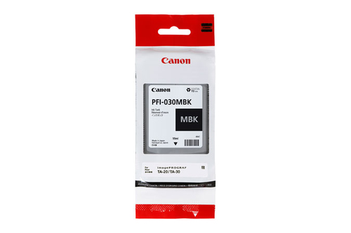 3488C001AA - Чернила, Canon, Ink Tank PFI-030 Matte Black, 3488C001AA, для imagePROGRAF TA-20/TA-30, TM-240/TM-340, 55 мл