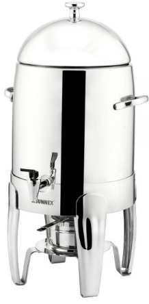 Диспенсер для кофе SUNNEX X23673 сталь, 10, 5л, H=54, 5, L=31, B=33, 5см, металлич.