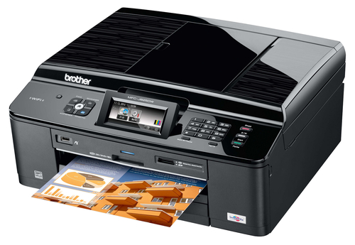 Brother MFC-J825DW (A4,64Mb,35 стр/мин,струйное  МФУ,двустор.  печать,факс,LCD,CR,USB2.0,WiFi,сетевой,ADF)