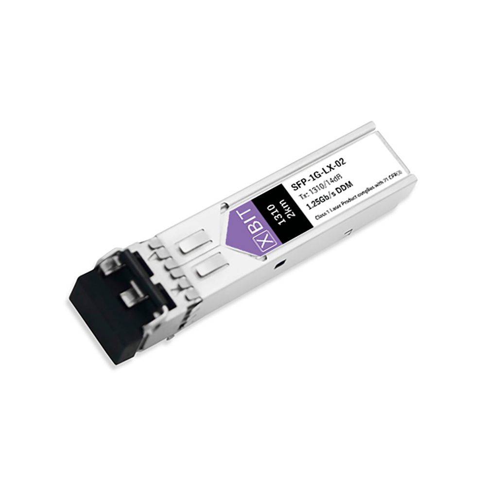 Трансивер SFP XBIT SFP-1G-LX-02, SFP, 1.25Gb/s, 2km, 8dB, 1310nm, SMF, 2LC, DDM