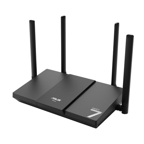 Беспроводной маршрутизатор Asus - RT-BE50, 2.4 и 5 ГГц, 2882Мб/с, IEEE 802.11 a/b/g/n/ac/ax/be, 3 x 1 Гб/сx RJ-45, 2.5 Гб/с, mac address filtering, 4 antennas, чёрный, RT-BE50