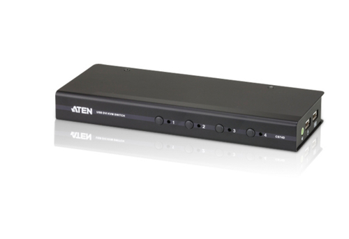 CS74D-AT-G Aten 4 PORT USB DVI KVM  SWITCH W/EU ADP.