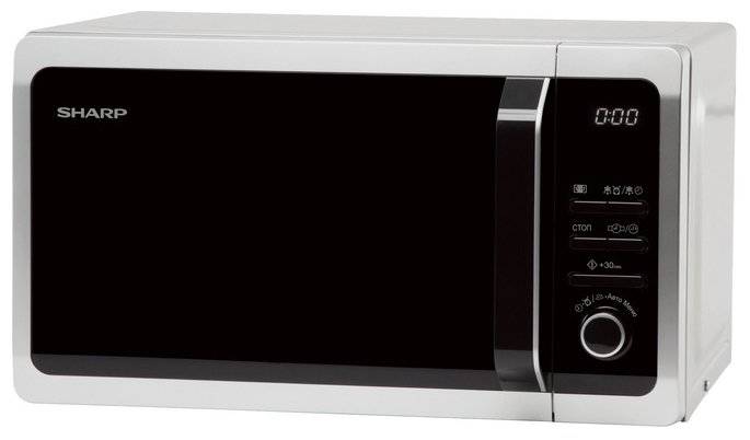 Sharp R2852RSL 20л, 800 Вт, серебристый