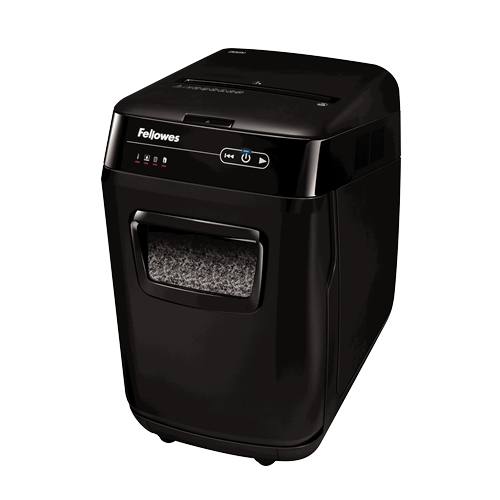 Шредер Fellowes AutoMax 200M с автоподачей (секр.P-5) фрагменты 200лист. 32лтр. скобы пл.карты