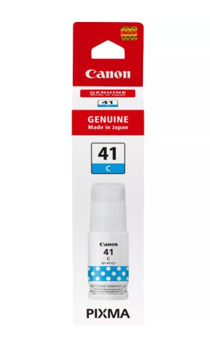 Чернила Canon GI-41C, 70мл, голубой, оригинальные, водные, для Canon Pixma G3460 (4543C001)