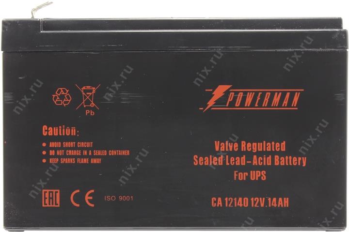 Аккумулятор Powerman  CA 12140  (12V,  14Ah)  для UPS