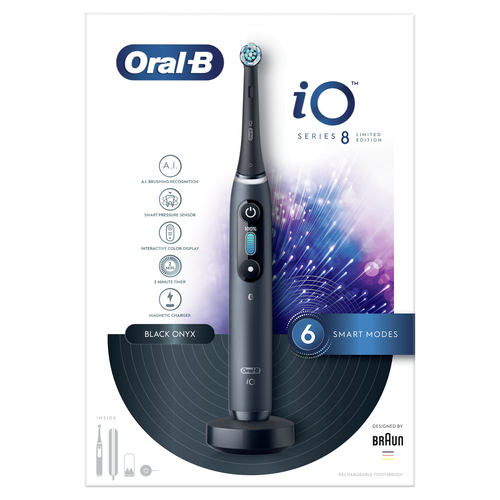 Электрическая зубная щетка Oral-B iO Series 8 Limited Edition Onyx черный