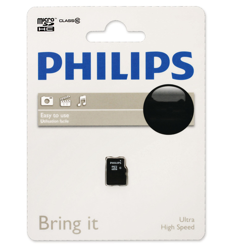 <112785> Карта памяти microSD .64Gb PHILIPS microSDHC Class 10 [FM64MD45B/97]