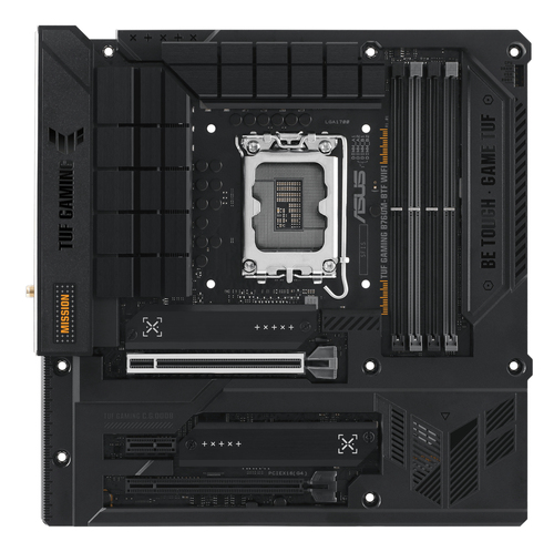 Материнская плата ASUS TUF GAMING B760M-BTF WIFI, LGA1700, B760, 4*DDR5, 4*SATA, 3*M.2, 5*USB 3.2, 4*USB 2.0, Type-C, 2*PCIx16, 1*PCIx1, DP+HDMI, mATX; 90MB1G50-M0EAY0