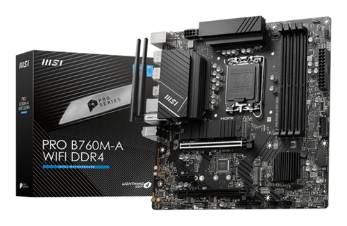 MICROSTAR MSI PRO B760M-A WIFI DDR4 RTL {LGA 1700, Intel B760, mATX}