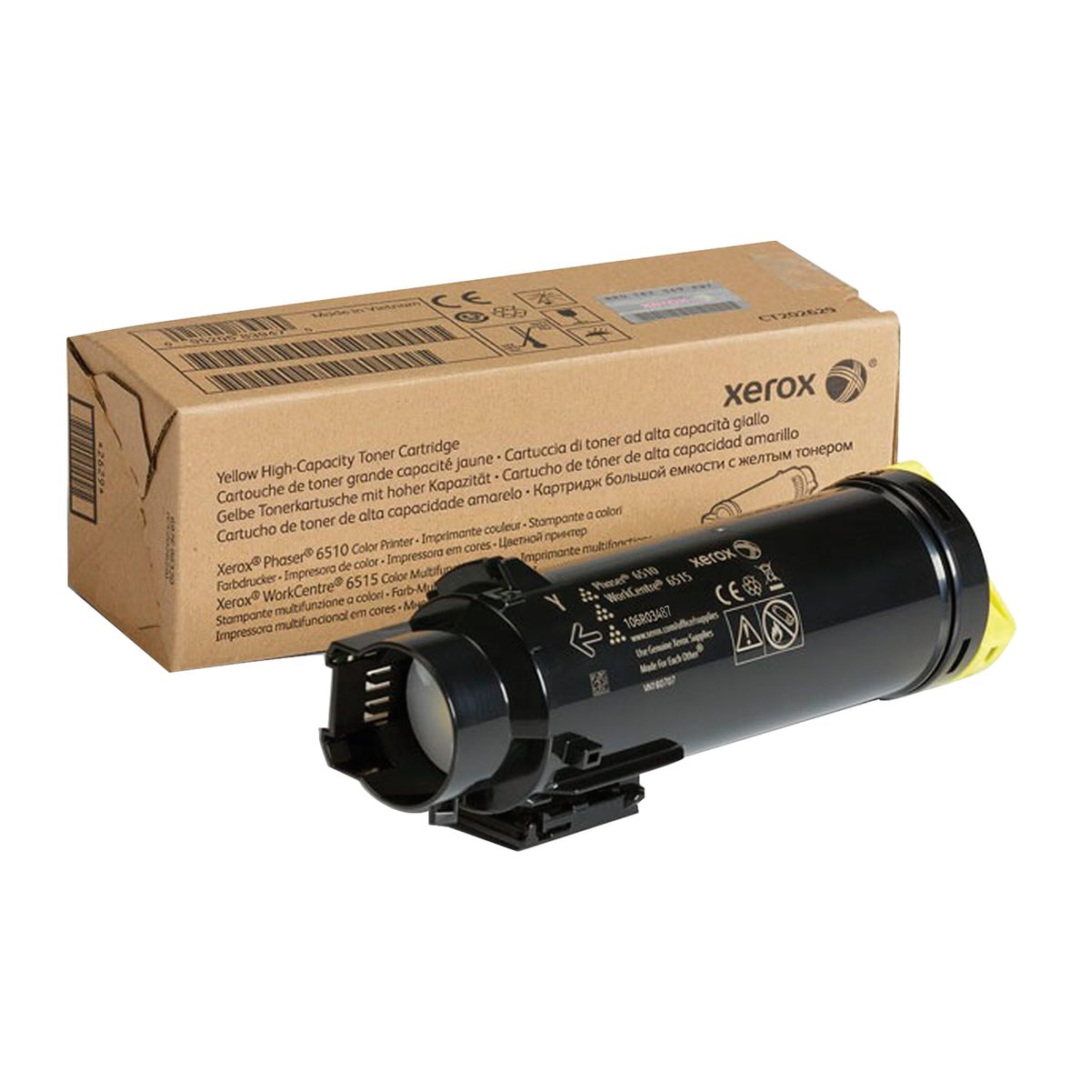 106R03487 - Картридж, Europrint, EPC-106R03487, Жёлтый, Для принтеров Xerox Phaser 6510, WorkCentre 6515, 2 400 страниц (А4)