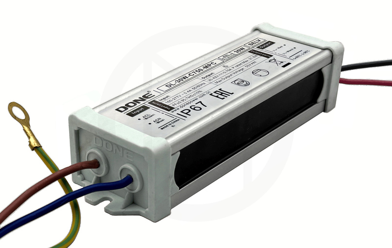 Драйвер светодиодный DONE DL-30W-C750-MPC, 30W, 20-42V, 0.75A, IP67