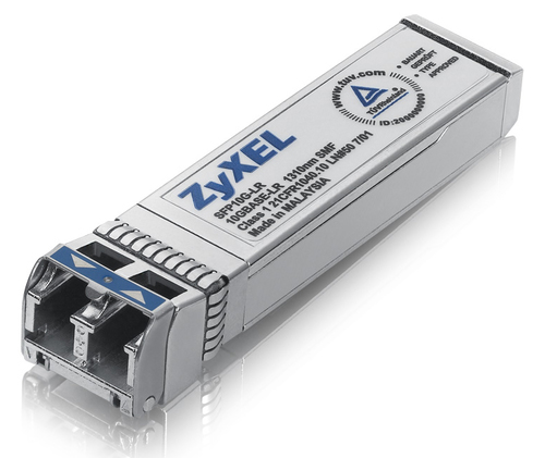 Трансивер ZyXEL - SFP10G-LR, SFP PLUS, 10GBase-LR, Duplex LC, Одномодовый, wavelength TX-1310 нм / RX-1310 нм, до 10Км, full-duplex, SFP10G-LR-ZZ0101F