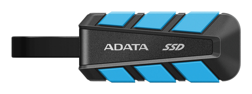 Твердотельный накопитель/ ADATA External SSD SC740, 500GB, Type-C, USB 3.2 Gen2, R/W 1050/1000 MB/s, 121.8x40.5x22.3mm, Blue (5 лет)