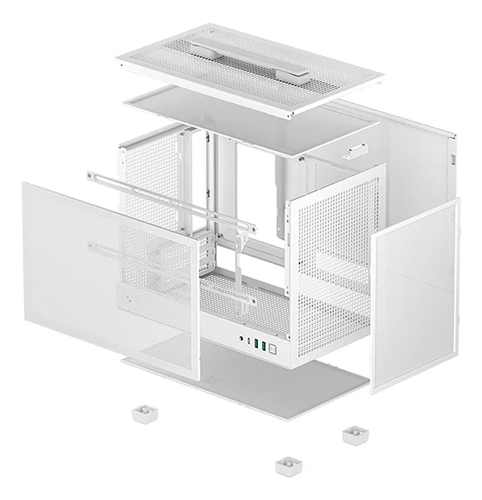 Minitower Deepcool CH160 MESH WH <R-CH160-WHNMI0-G-1> White  Mini-ITX без БП