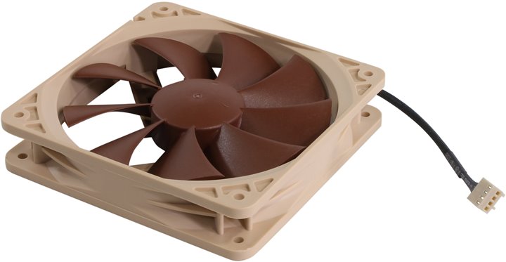 Noctua NF-P12 PWM (4пин,  120x120x25мм,  19.8дБ,  300-1300 об/мин)