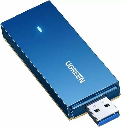 65225_ Двухдиапазонный USB-адаптер UGREEN CM499 (65225) AX1800 Dual-Band Wireless Adapter (Wi-Fi 6).  Цвет:  черный