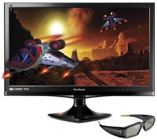23.6" ЖК монитор Viewsonic V3D245 (LCD, 1920x1080, D-Sub, DL  DVI, HDMI, 2D/3D)