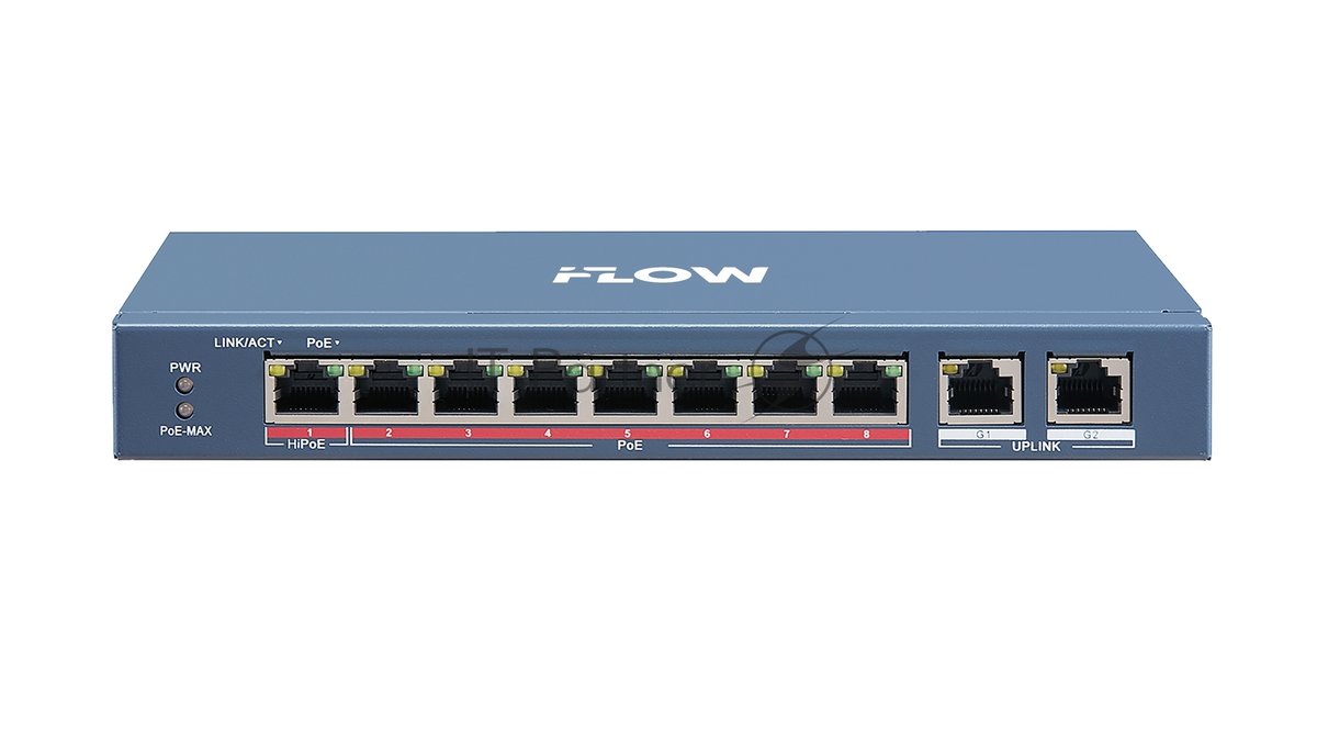 Коммутатор iFLOW 301803324, 8×FE PoE