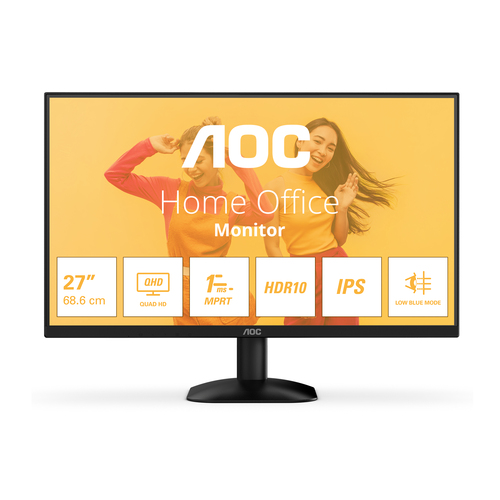 Q27B35E/01 - Монитор 27" AOC Q27B35E/01 IPS 2560x1440 75Hz 1ms 300cd/m 1500:1 HDR10 HDMI DP Черный все наши цены всегда включают НДС