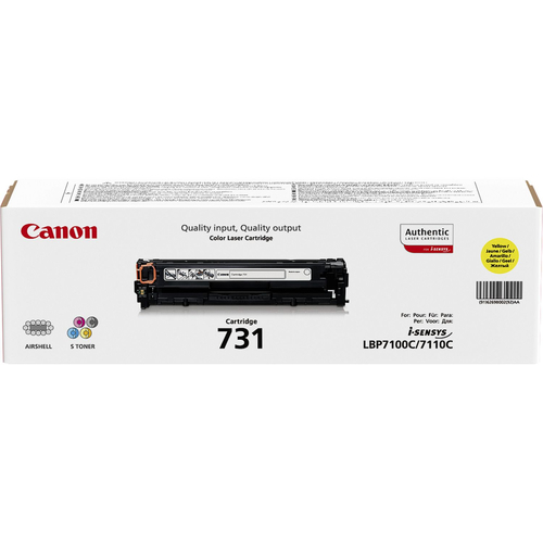 Картридж Canon CRG 731 Y желтый для MF623 / MF628 / 7100 / 7110 / MF 8230 / 8280 (1 500 стр.) (Original)
