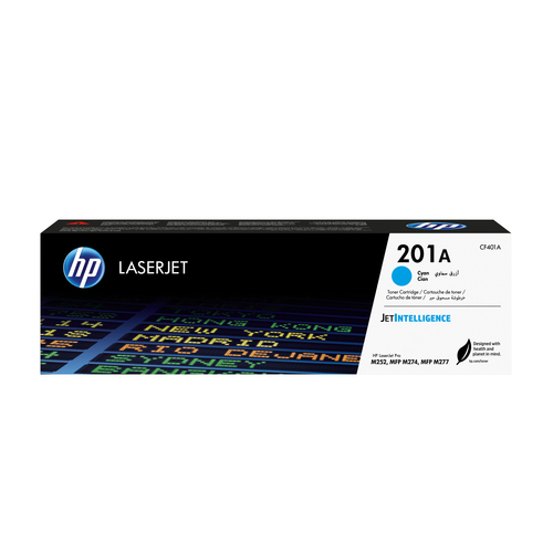 Картридж HP 201A CF401A для HP Color LaserJet Pro M252, M252dw, M252n, M274, M274n, M277, M277dw, M277n (голубой стандартной емкости, 1400 стр.)