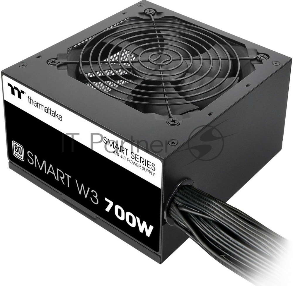 Блок питания Thermaltake Smart W3 700W, 700Вт, 80 PLUS, 120мм, немодульный, черный