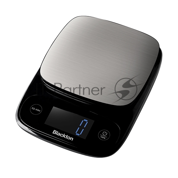 Весы кухонные Blackton Bt KS112 черный, тип управления: сенсорное, дисплей LCD, количество высокочувствительных датчиков: 1, выбор единиц измерения: грамм, килограмм, фунт:унция, миллилитр (молоко, вода), жидкая унция, унция, интервал измерения: 1 г, максимальный вес: 10 кг, функция вычета веса тары, индикация перегрузки, индикатор замены батарейки, автоматическое и ручное отключение, автообнуление, материал корпуса: пластик, металл, нескользящие ножки, источник питания: 2 x AAA, номинальное напряжение: 3 В"