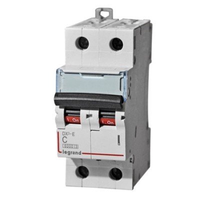 Legrand 407279 Выключатель автоматический двухполюсный 25А C  DX3-E 6кА (407279)
